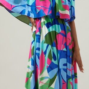 Sugarlips used Vibrant Tropical Print Maxi Skirt